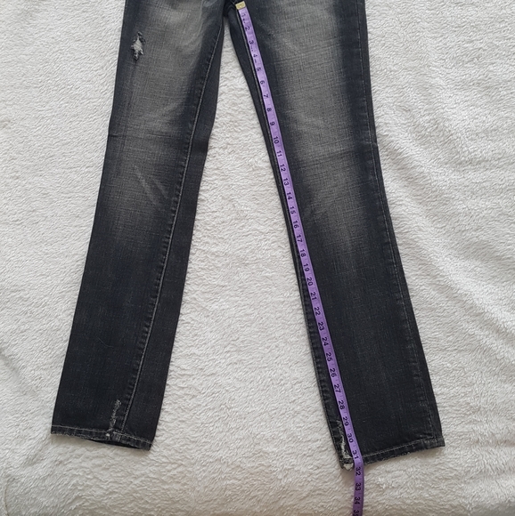 Gap distressed black skinny jeans size 2 - Picture 12 of 12